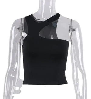 Halter Tight-fitting Sleeveless Top Rieworkes
