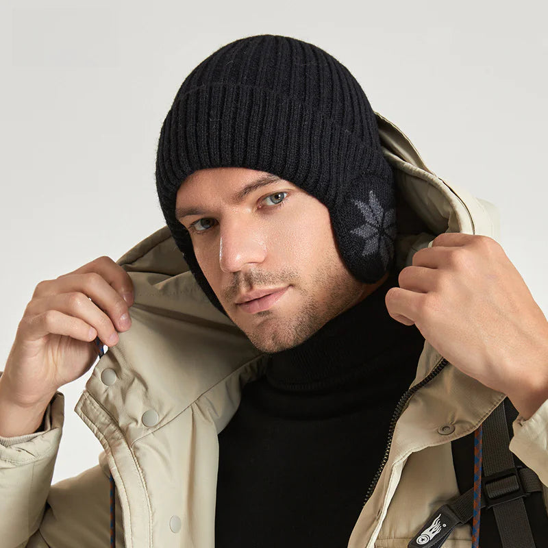 Winter Knit Beanie with Ear Protection for Men and Women Mimarta