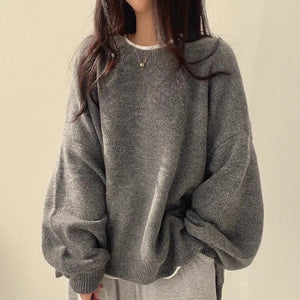 Women’s Crew Neck Lantern Sleeve Sweater Rieworkes