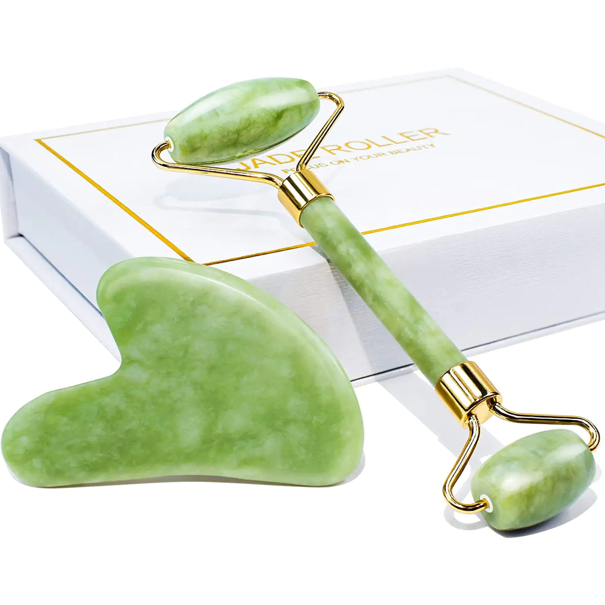 Jade Roller & Gua Sha Gift Box Rieworkes