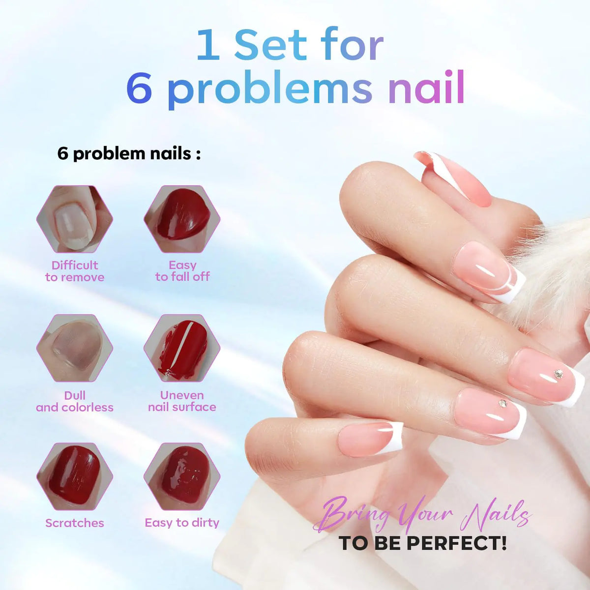 modelones Gel Top Coat, 15 ml 2024 Upgrade Super Shiny Gel Base and Top Coat Set, Soak Off Nail Lamp Acid Free No Wipe Clear Base Top Gel Nail Polish C-15ml Base and Top Coat Rieworkes