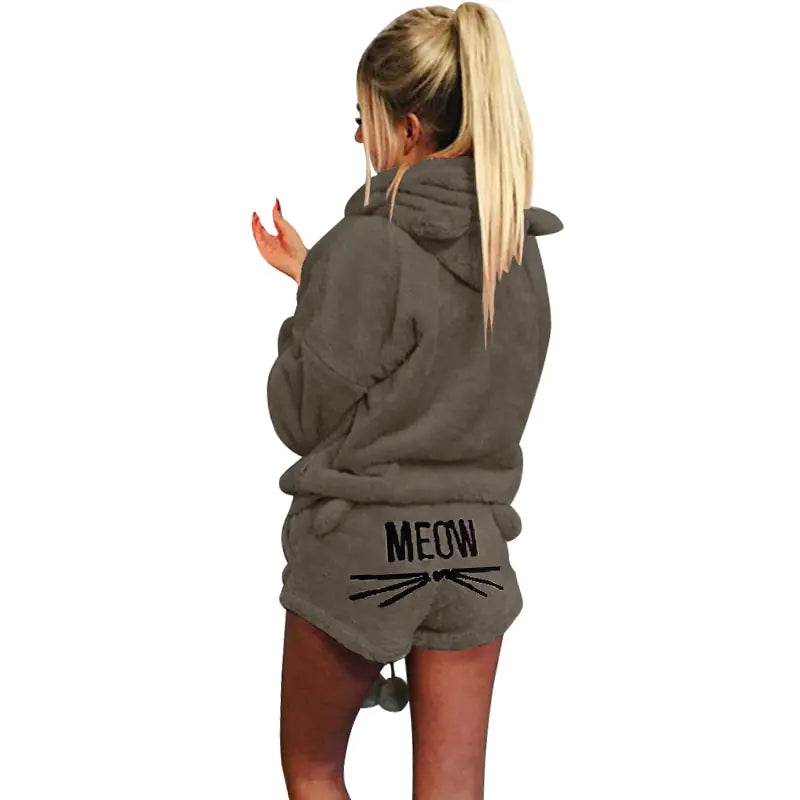 Meow Hoodie PJ's set Rieworkes