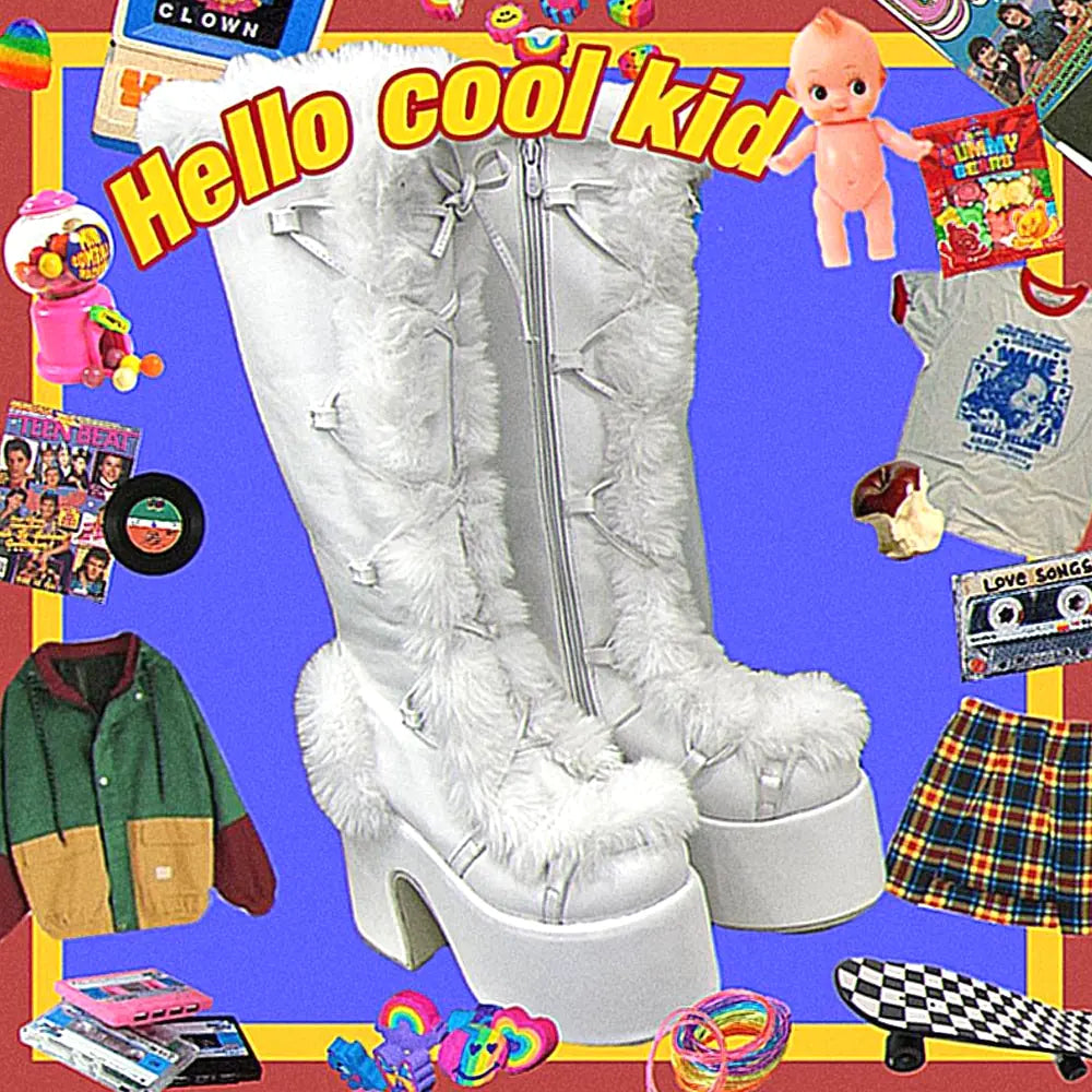 Chunky High Heeled Winter Boots Rieworkes