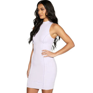 Ribbed Sleeveless Bodycon Summer Dresses For Women Rieworkes