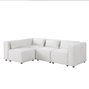 Modular Sofa BEIGE Chenille Fabric, Simple And Grand, The Seat And Back Is Very Soft. This Is Also A KNOCK DOWN Sofa Rieworkes