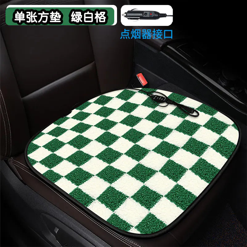 Heated Square Car Seat Cushion for Winter Decor Mimarta