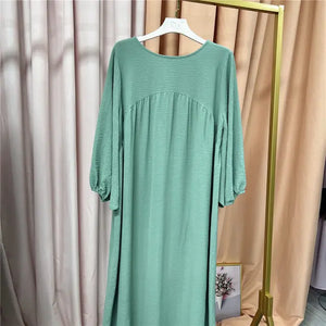 Solid Color Abayas for Women Rieworkes