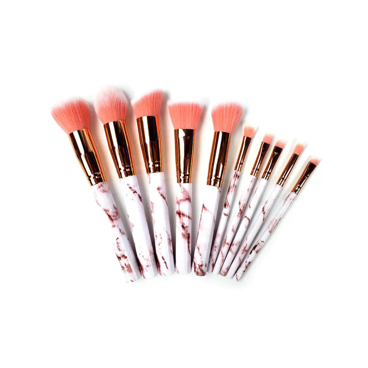 La Canica 10 In 1 Makeup Brush Set With Travel Friendly Container Rieworkes