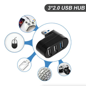 High Speed 3 Port USB 3.0 Multi HUB Splitter Expansion Desktop PC Laptop Adapter Rieworkes