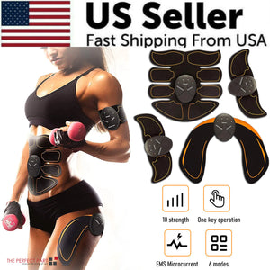 EMS Abdominal Muscle Toning Trainer ABS Stimulator Toner Fitness Binder Gym Belt Rieworkes