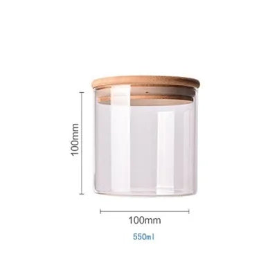 Bamboo-Covered Borosilicate Glass Food Storage Containers Rieworkes