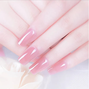 French Nail Art Poly Gel Kit with UV Brush and Nail Tips Rieworkes