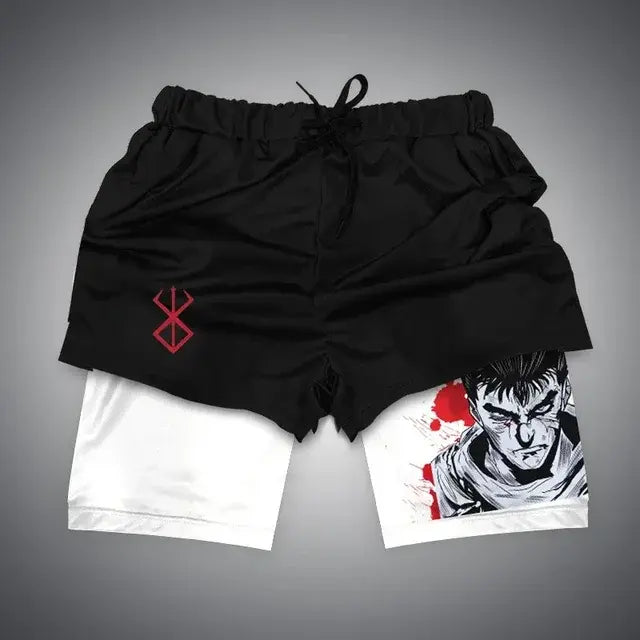 Y2K Men’s Anime Gym Shorts Rieworkes