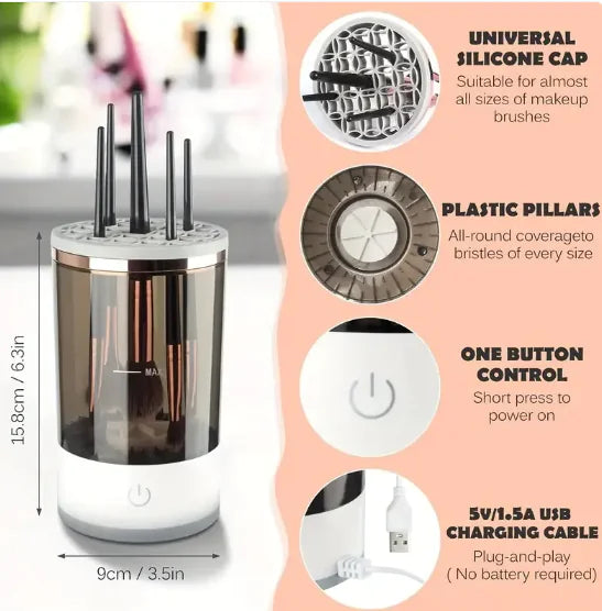 Automatic Makeup Brush Cleaner Rieworkes