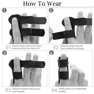 Adjustable Trigger Finger Splint Straightener Corrector Brace Support Protector Rieworkes