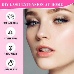 TDANCE Lash Clusters DIY Eyelash Extensions 280 Pcs 40D+50D Cluster Lashes C D Curl Individual Lashes Cluster Reusable Soft & Comfortable DIY Lash Extensions at Home(40D+50D,C Curl,16-20mm) 40D+50D-Long-C Rieworkes