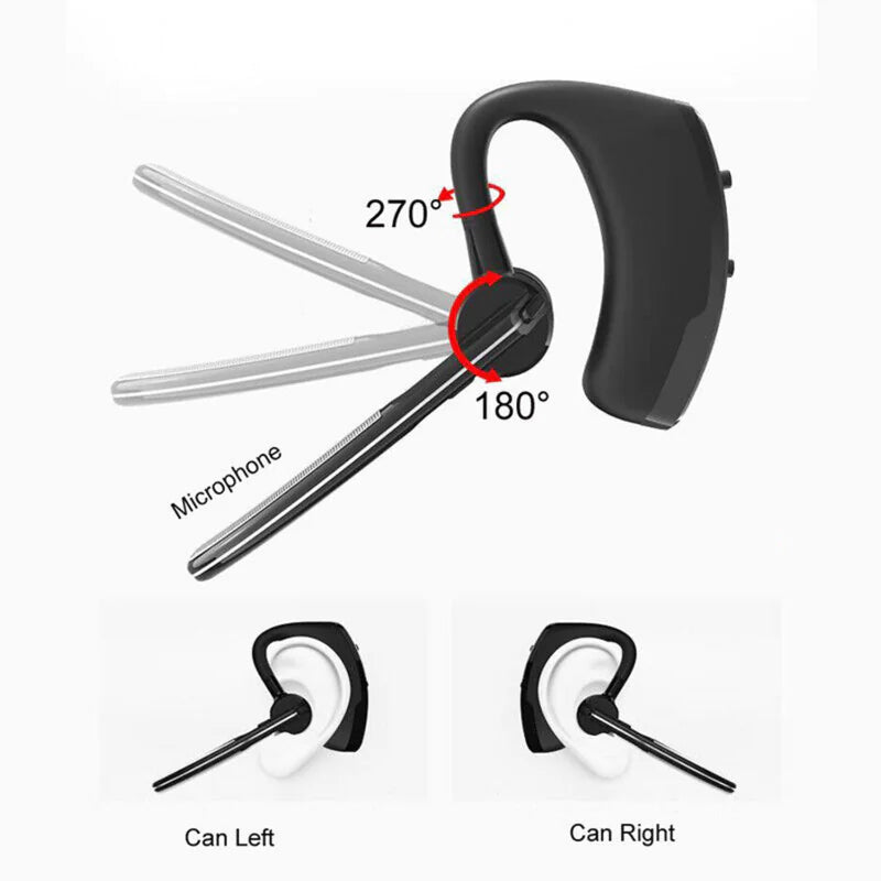Bluetooth Earpiece Wireless Headset Noise Cancelling Headphones Driver Trucker Rieworkes