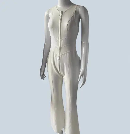 Heart-Shape Backless Denim Jumpsuit Rieworkes