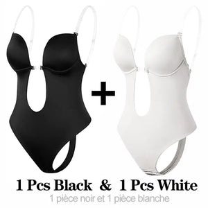 Shapewear Bodysuit Women Deep V-Neck Rieworkes