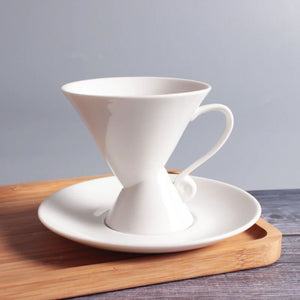European Bone China Coffee Cup and Saucer Set Mimarta