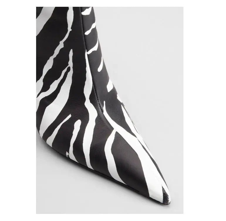 Zebra Print Ankle Boots Rieworkes