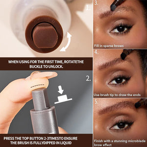3D Eyebrow Brush with Pressing Head Eyebrow Cream Rieworkes
