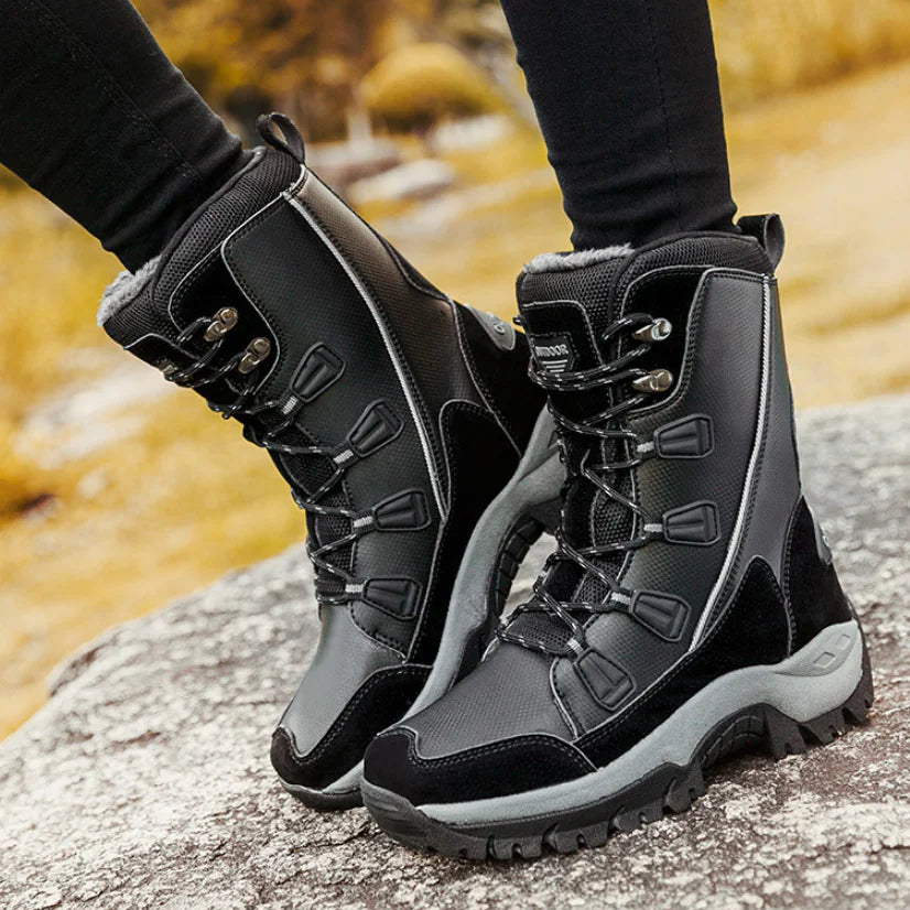 Fleece Lined Waterproof Snow Boots for Women Mimarta