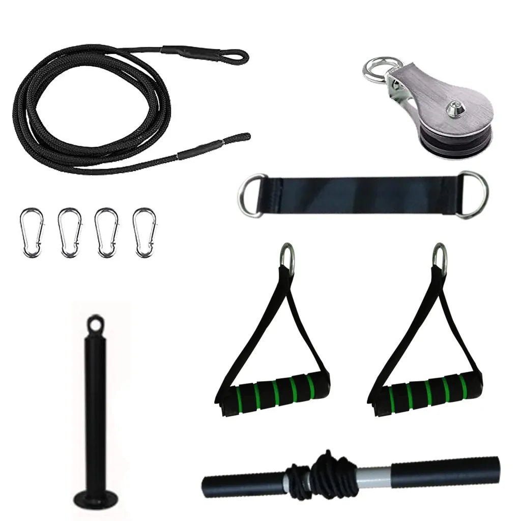 Fitness Diy Pulley Cable Gym Workout Equipment Rieworkes