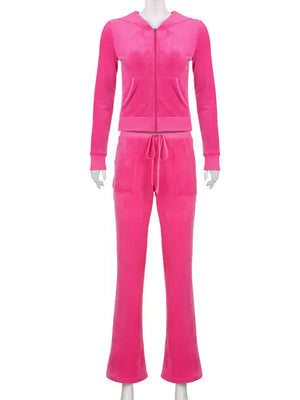 Casual Velvet Winter Jacket for Women with Hood Mimarta