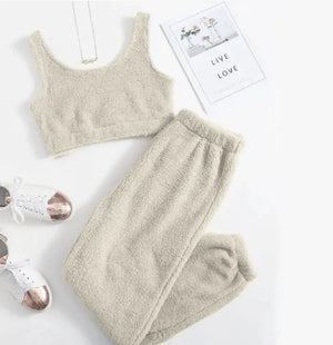 Women's Winter Plush Pajama Set Mimarta