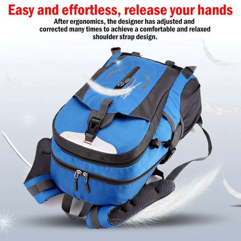 40L Men Women Travel Backpack Rucksack Camping Laptop Hiking School Book Bag USA Rieworkes