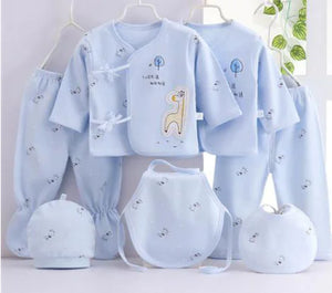 Luxury 7-Piece Cotton Clothing Set for Newborns Mimarta