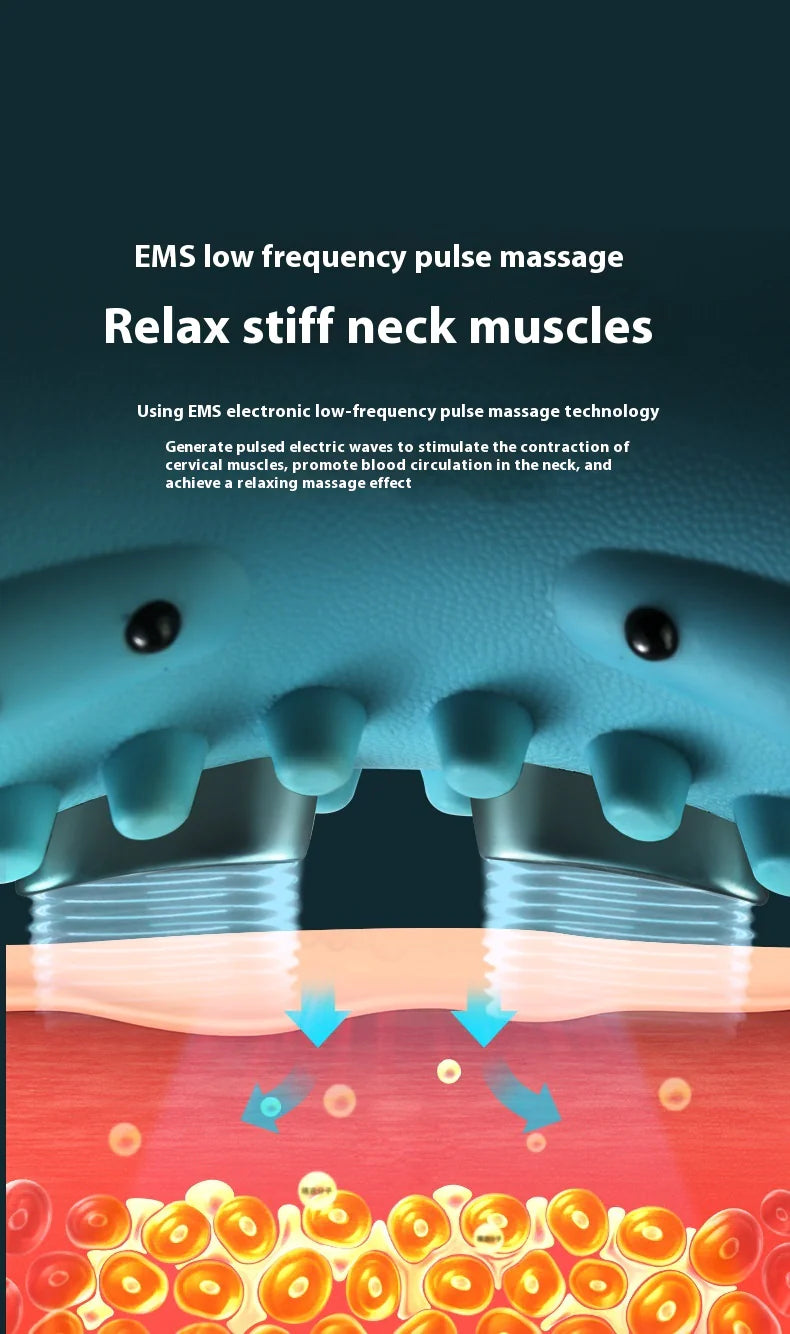 Portable Cervical Neck Massager Pillow Rieworkes