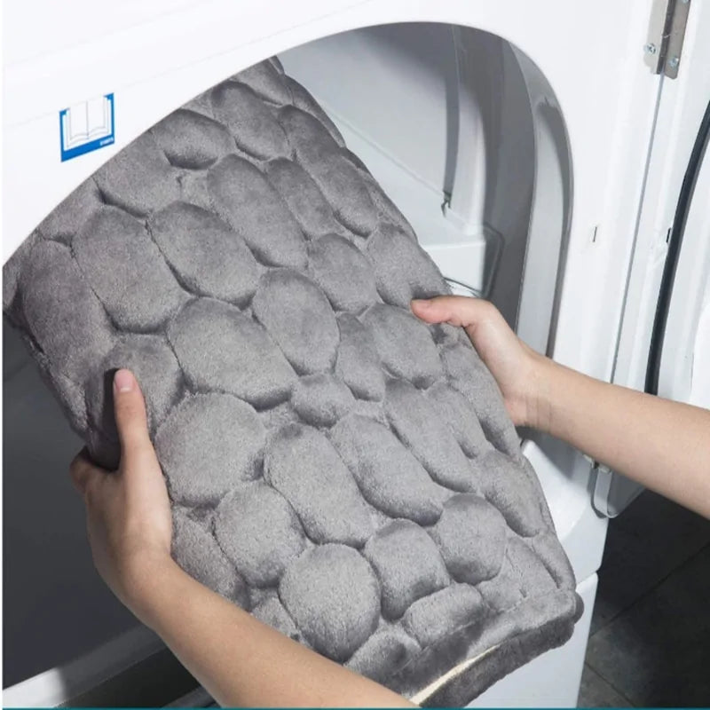 Non-Slip Embossed Bathroom Mat Rieworkes