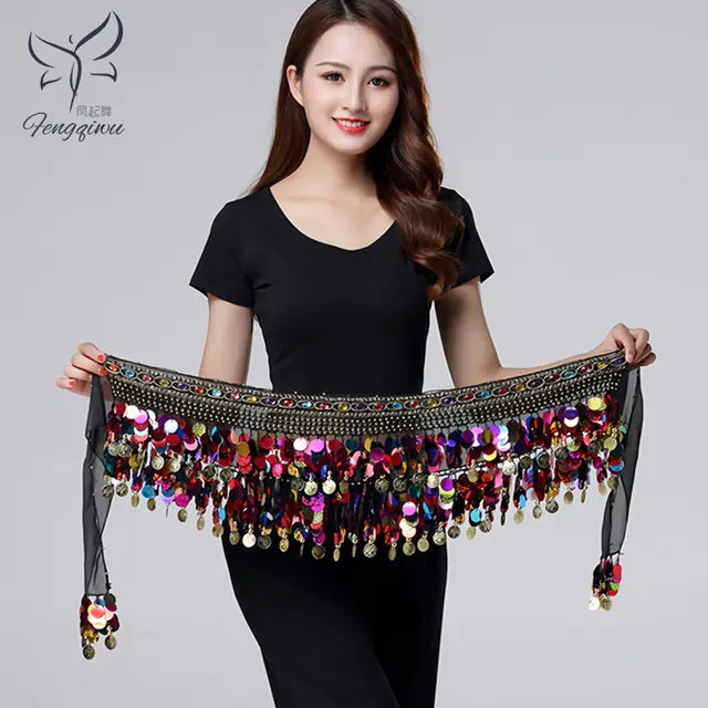 Belly Dance Waist Chain for Beginners with Sequins Mimarta
