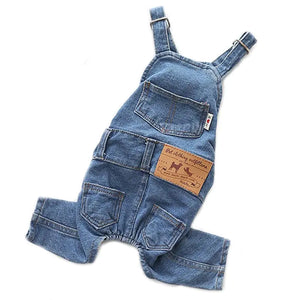 Denim Pet Dog Clothes Jumpsuits Rieworkes