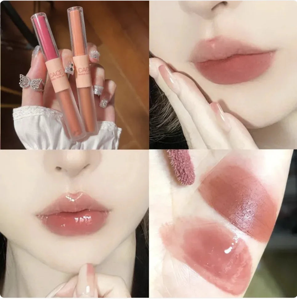 Dual-Ended Long-Lasting Moisturizing Lip Lacquer Rieworkes