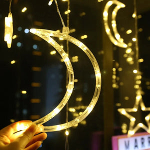 Moon Star Curtain Lights Mimarta