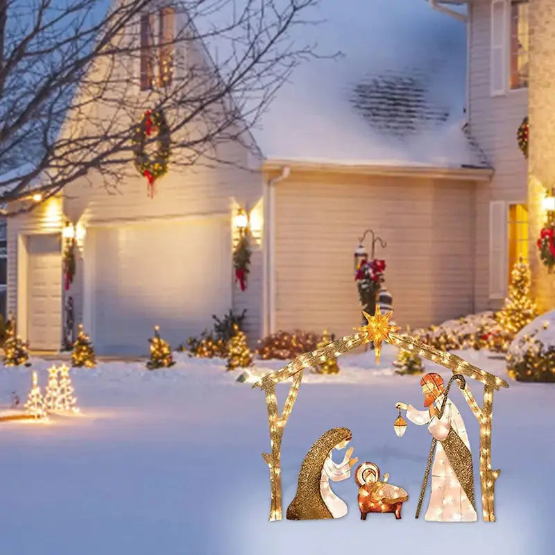 Christmas LED Decorations Family of Three Rieworkes