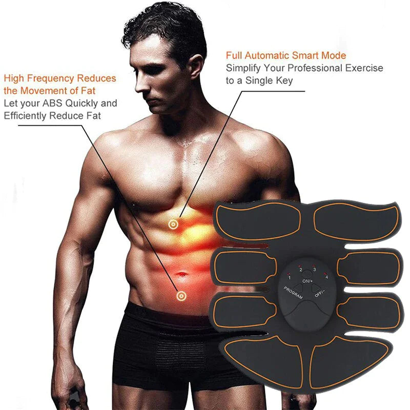 EMS Abdominal Muscle Toning Trainer ABS Stimulator Toner Fitness Binder Gym Belt Rieworkes