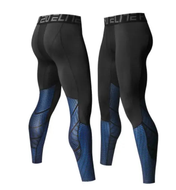 Men's Pro Compression Running Tights: Hot Yoga Pants for Gym &amp; Basketball Rieworkes