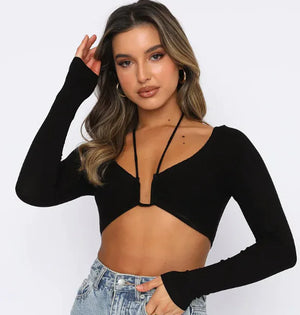 Women's Sexy Long Sleeve T-shirt Mimarta