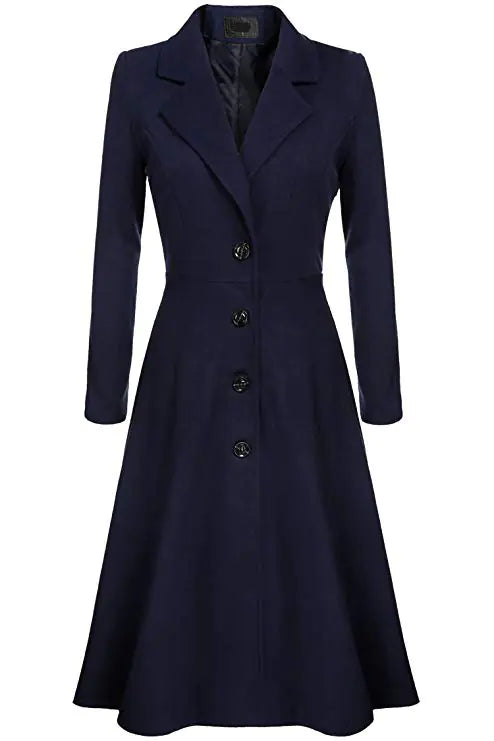 Women's Casual Long Sleeve Trench Coat - Fall 2018 Mimarta