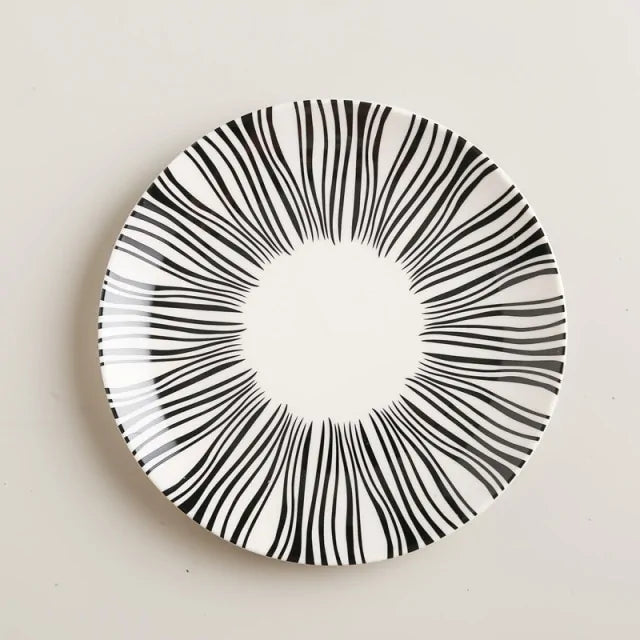 Geometric Pattern Ceramic Plate Rieworkes