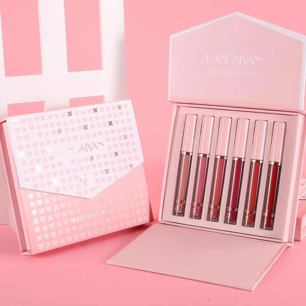 BestLand 6Pcs Matte Liquid Lipstick Makeup Set, Matte liquid Long-Lasting Wear Non-Stick Cup Not Fade Waterproof Lip Gloss (Literary Allure Gift Set B) Literary Allure Gift Set B Rieworkes