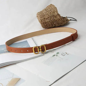 Elegant Leather Designer Belt for Women Rieworkes