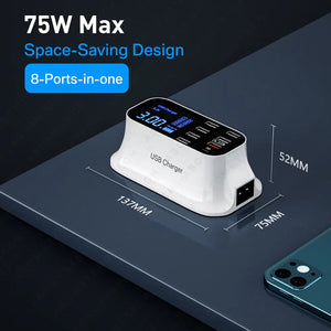 LED Display USB Charger Rieworkes