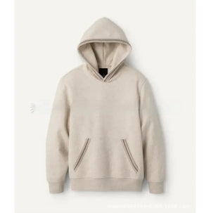 Fleece-Lined Hooded Earth Tone Pullover Rieworkes
