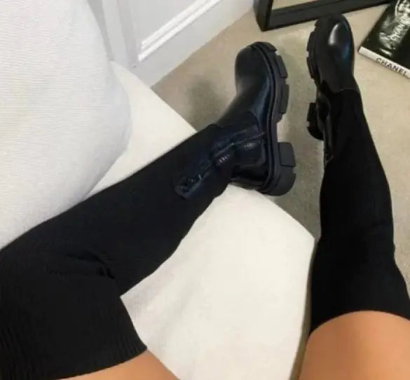 High Boots With Round Head Rieworkes