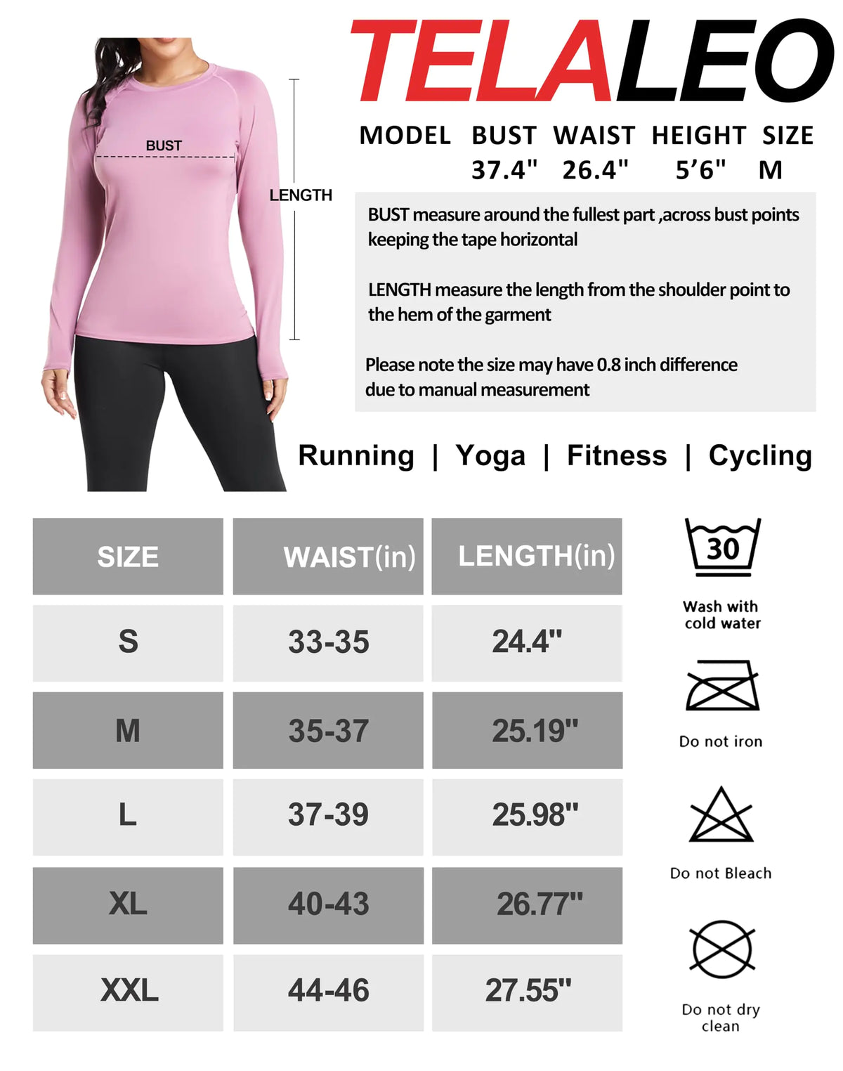 TELALEO 4 Pack Women's Compression Shirt Long Sleeve Performance Workout Baselayer Athletic Top Sports Gear Large Long Sleeve-black+grey+blue+purple Rieworkes